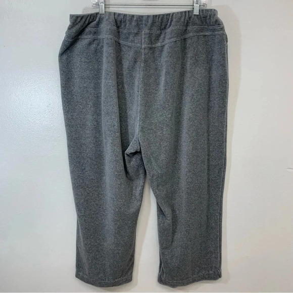 D & D Lifestyle Womans Velour Outfit Size 2X  Gray Pull On Pants  Jacket Buttons - Picture 6 of 16